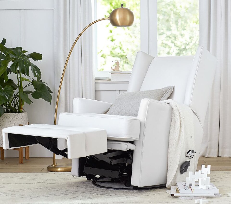 Modern Wingback Swivel Glider & Recliner